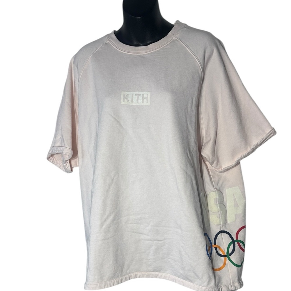 Kith men’s xl 5 rings team USA Howard tee bloom graphic cotton